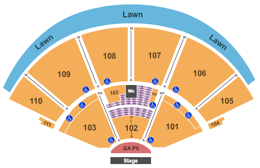 Cynthia Woods Mitchell Pavilion Cynthia Woods Pavilion Seating Chart